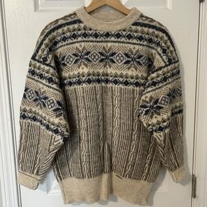 Geiger Tyrol Vintage Wool Pattern‎ Sweater